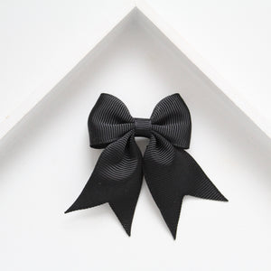 Personalised short tail pinch ribbon clip & bobbles 33 colours
