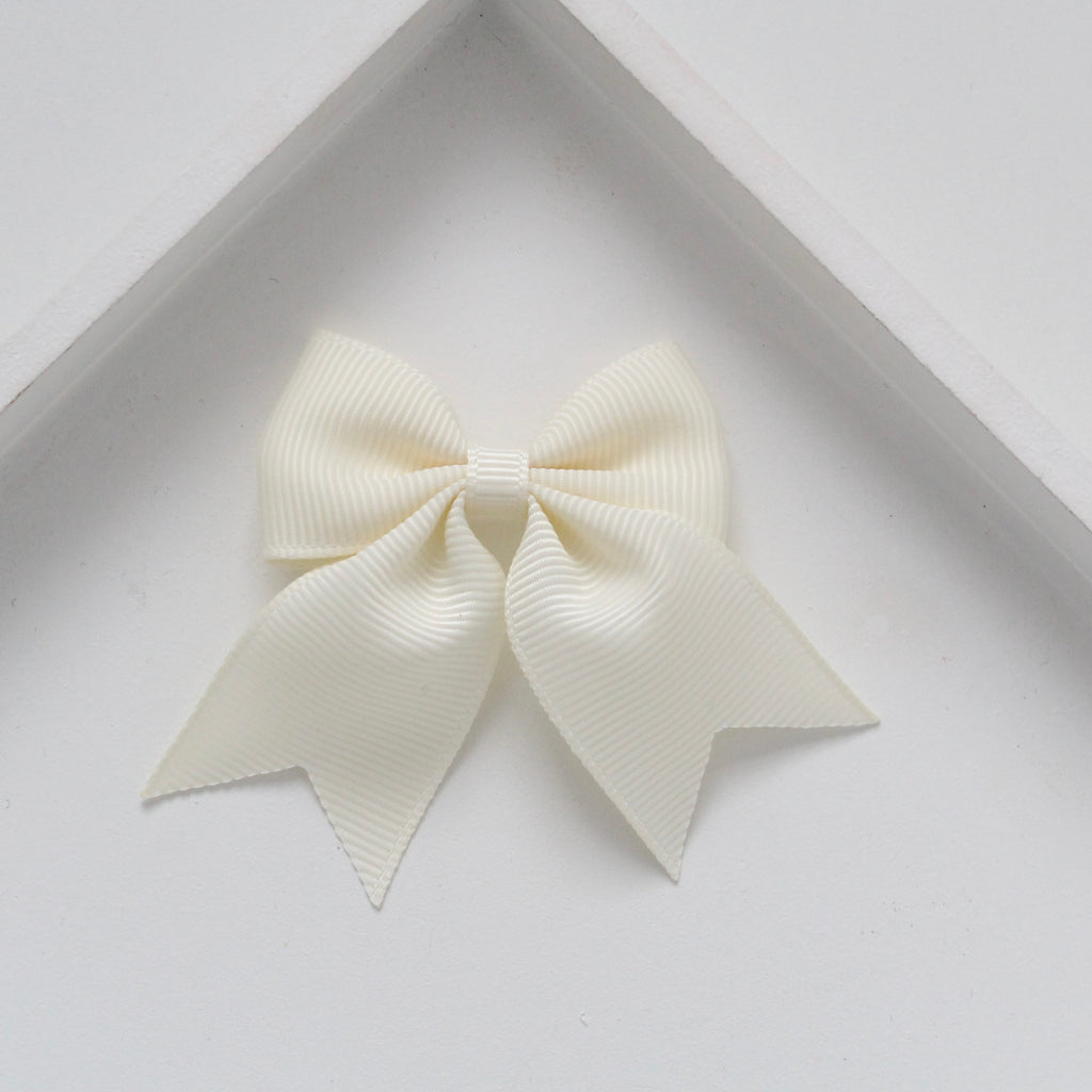 Personalised short tail pinch ribbon | 34 colours | Clip or bobble