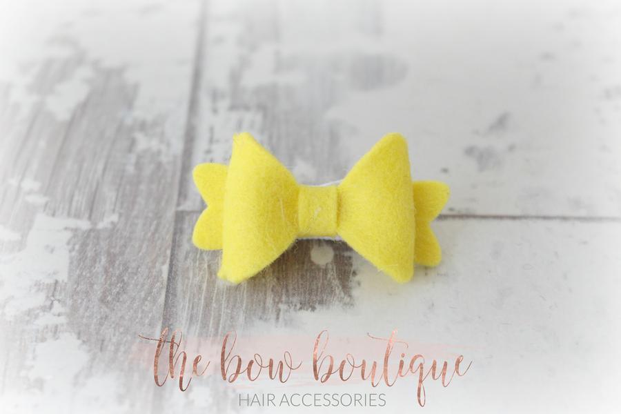 Medium baby felt bows | 25 Colours | Clip, headband or bobble