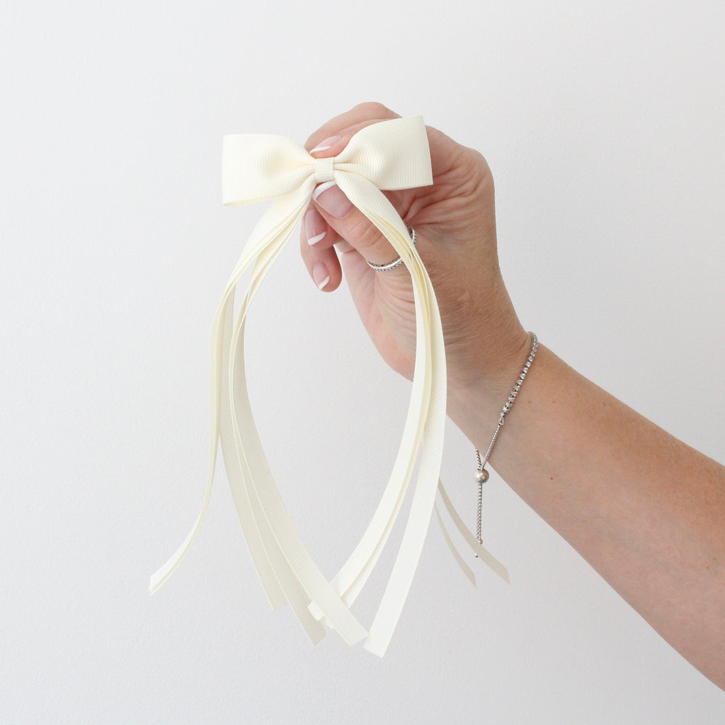 Design your own - tail pinch ribbon bow | 2 sizes | Clip or bobble