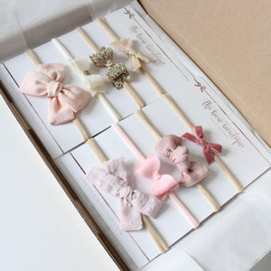 Vintage neutral headband set