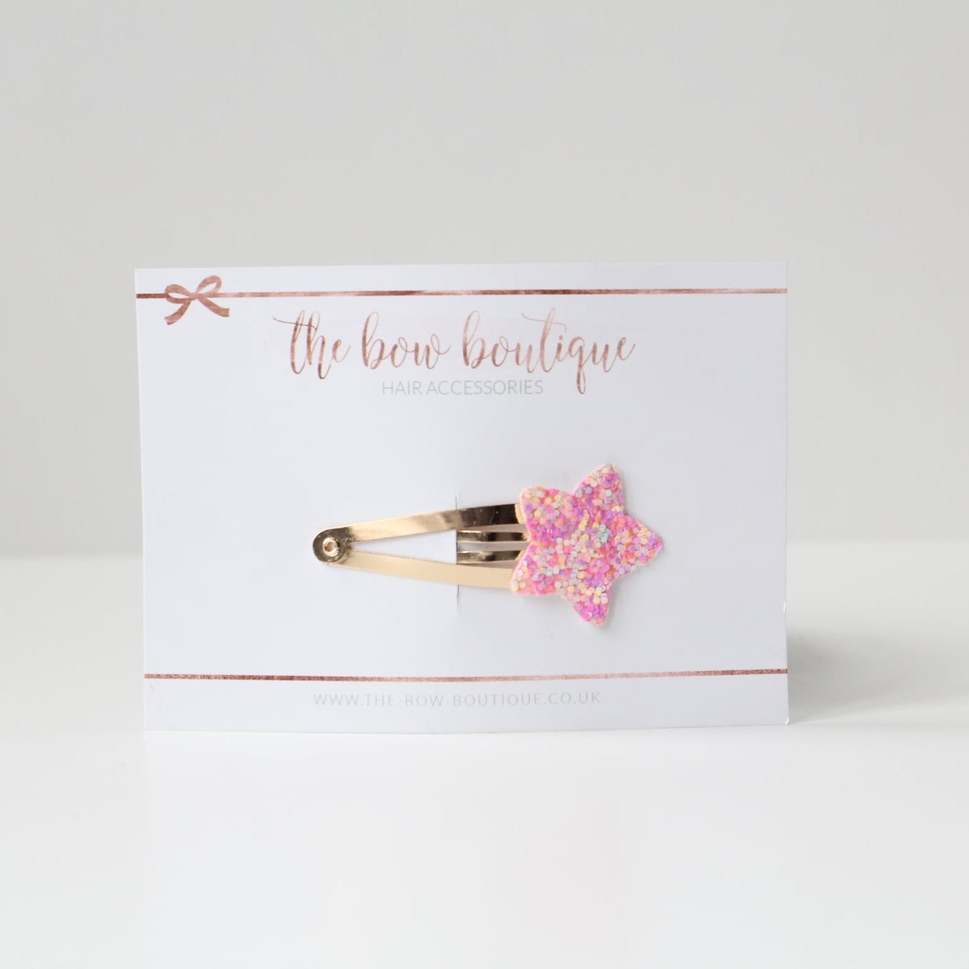 Glitter star snappy clips | 21 colours