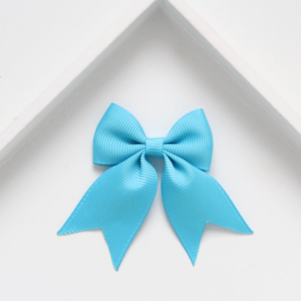 Personalised short tail pinch ribbon | 34 colours | Clip or bobble