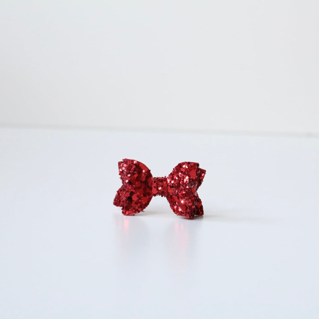 Petite deluxe glitter bows | 22 Colours | Clip, headband or bobble