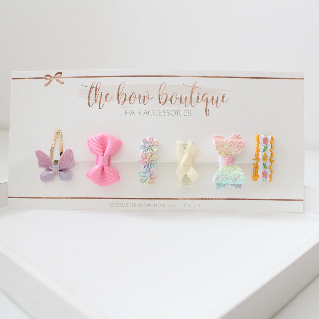 My first rainbow clip set