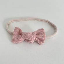 Load image into Gallery viewer, Petite jersey ribbed knot bows - (20 Colours)