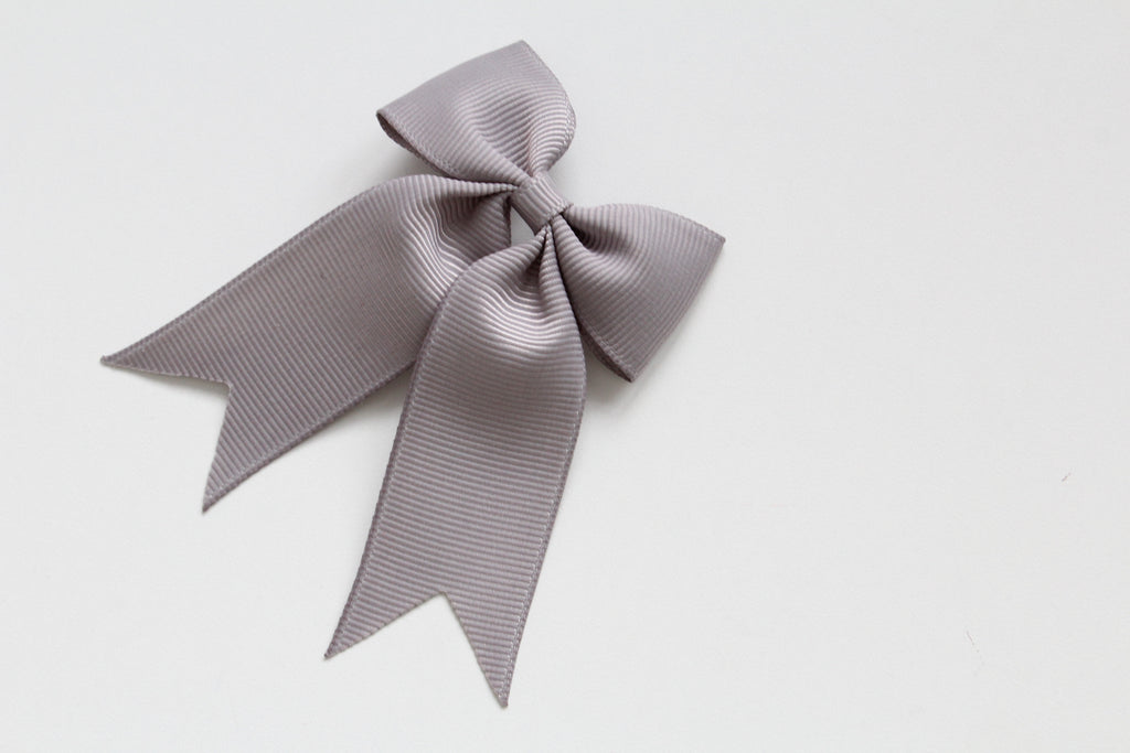 Personalised tail pinch ribbon bows | 33 colours | Clip or bobble
