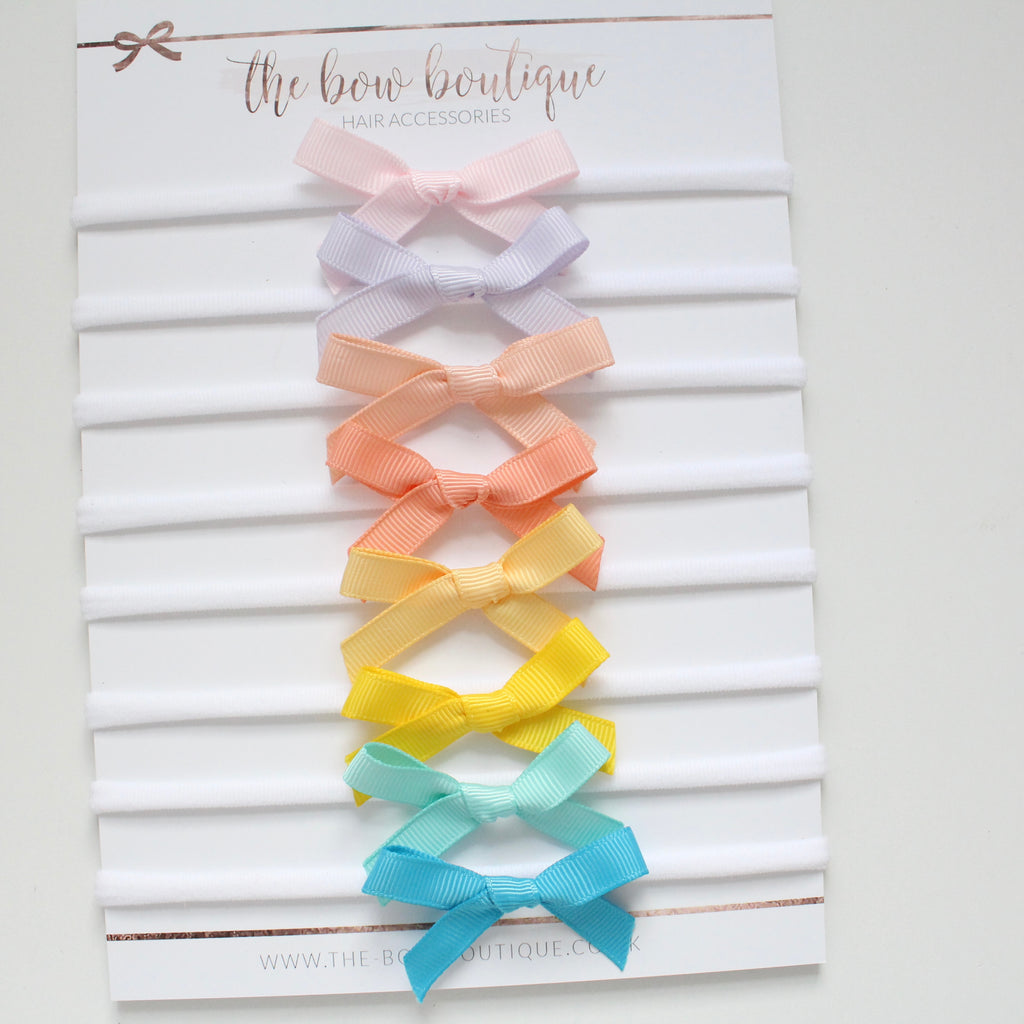 Hand tied ribbon bow headbands | 41 Colours