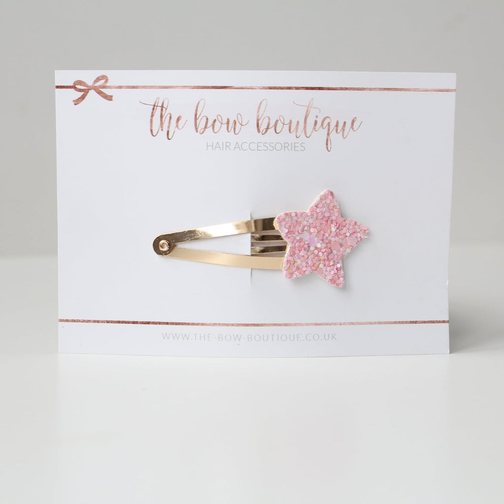 Glitter star snappy clips | 21 colours