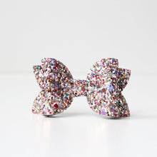 Load image into Gallery viewer, Lights medium deluxe glitter bow