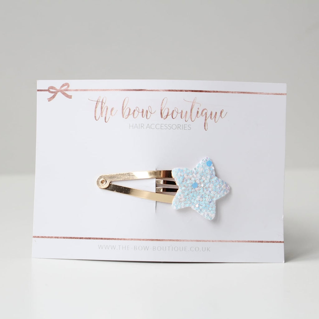 Glitter star snappy clips | 21 colours