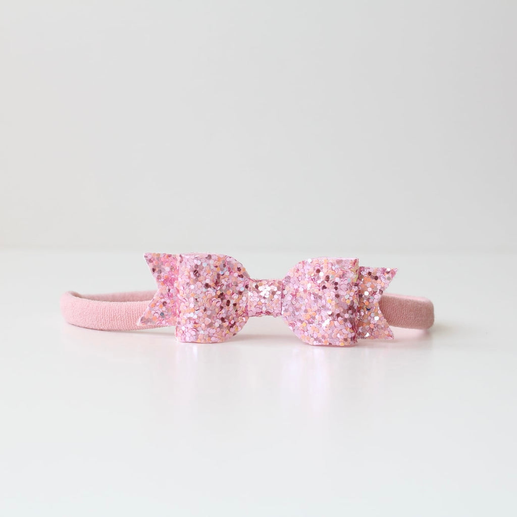 Small glitter bows | 22 Colours | Clip or headband