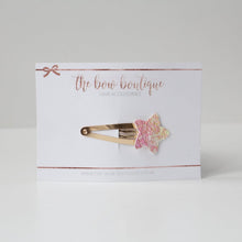 Load image into Gallery viewer, Glitter star snappy clips | 21 colours