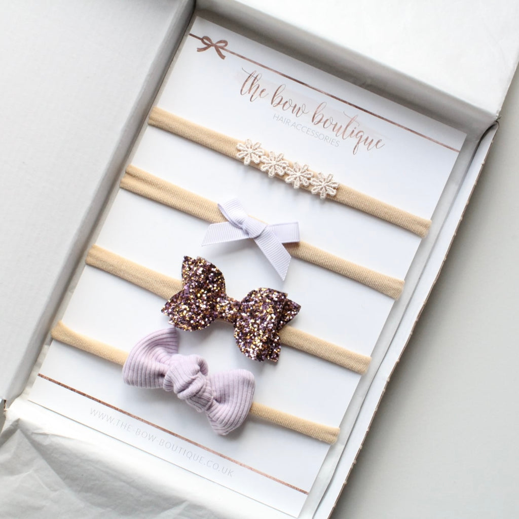 Lilac bow set