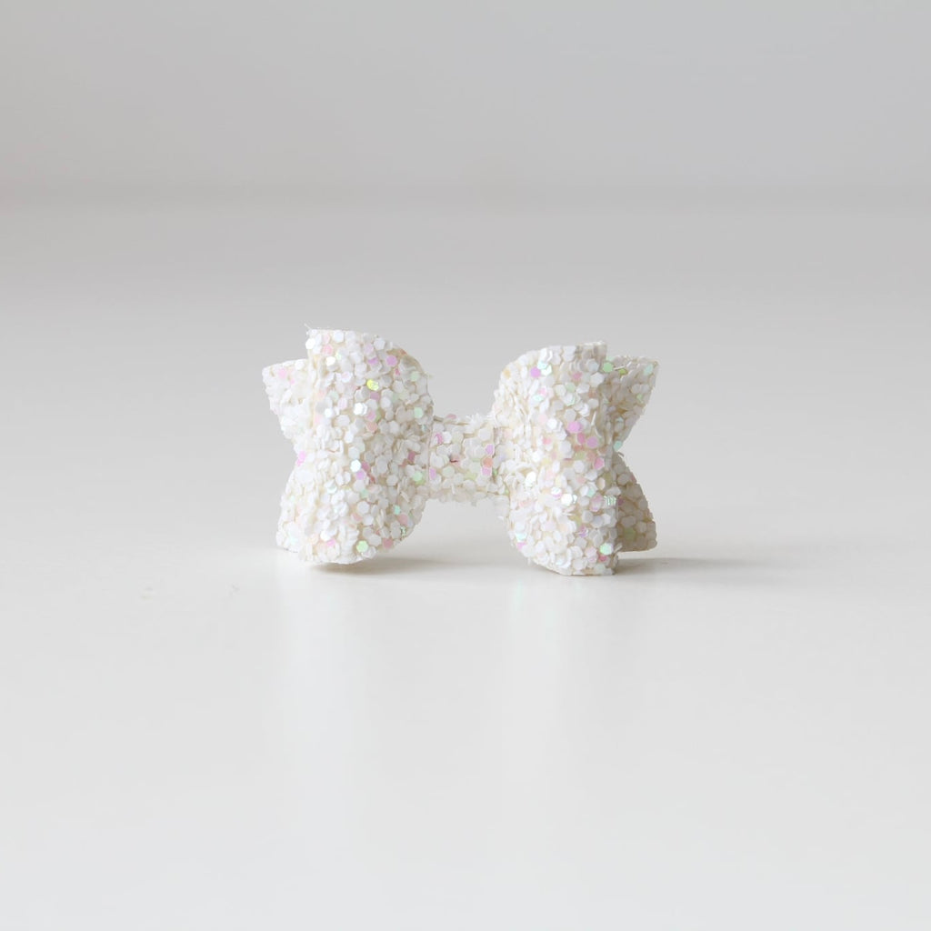 Petite deluxe glitter bows | 22 Colours | Clip, headband or bobble