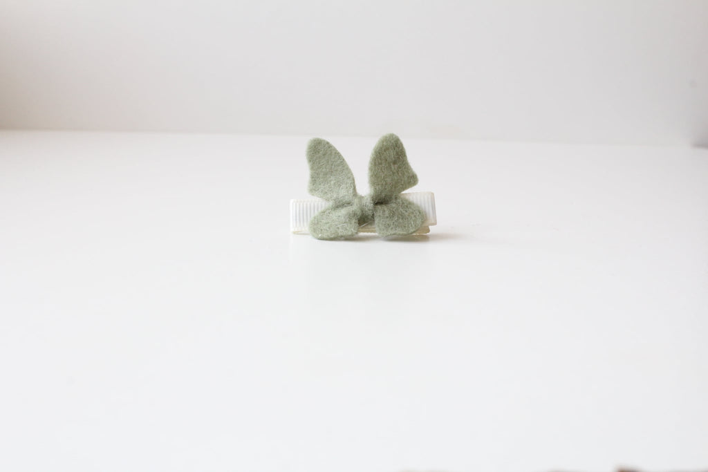 Felt butterflys on lined clip | 26 Colours