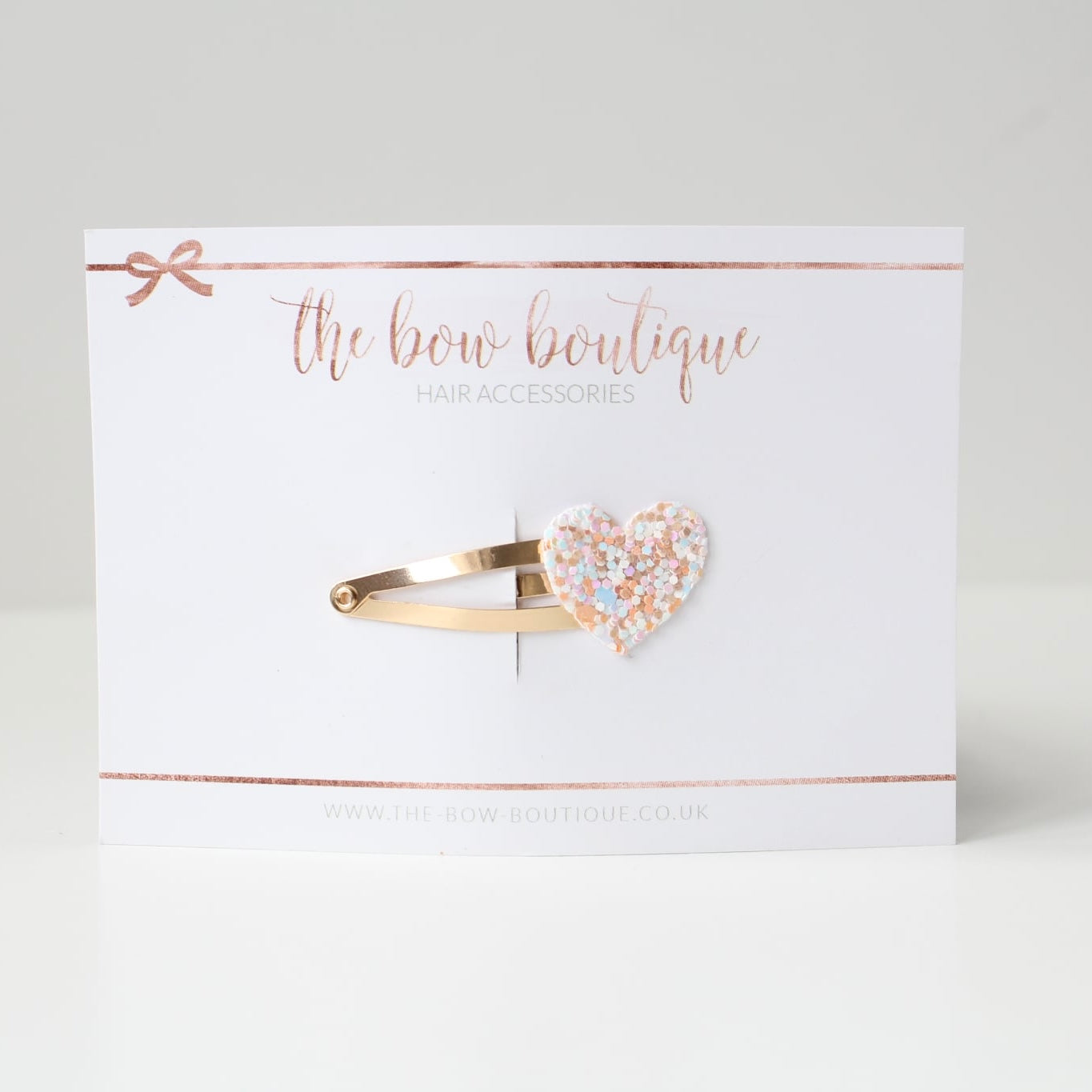 My first glitter heart snappy clip | 20 Colours