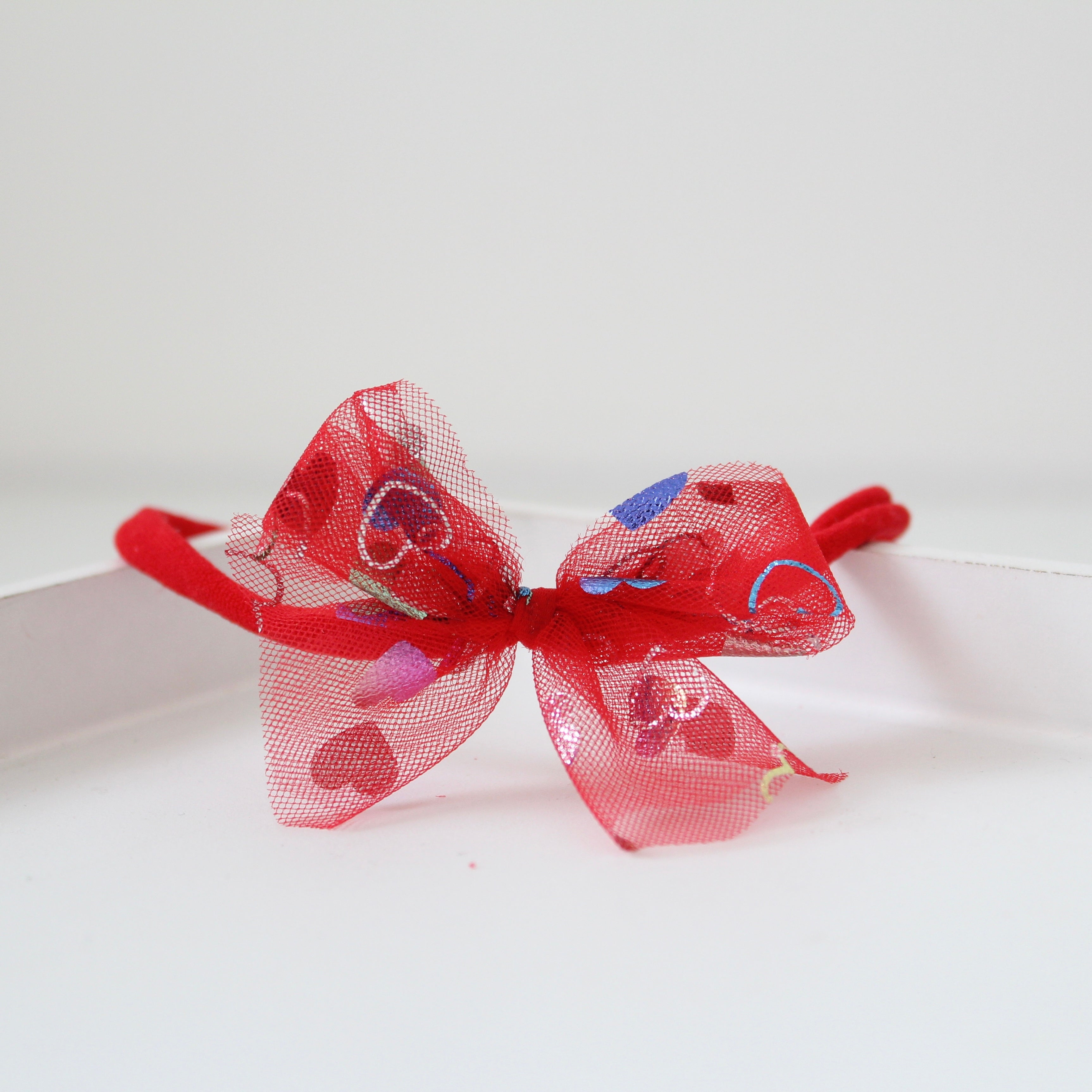 Tulle heart headband