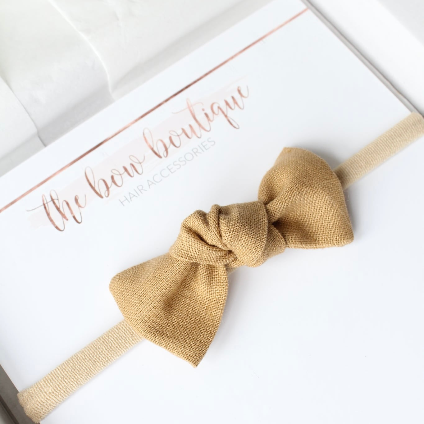 Linen knot bows | 10 Colours