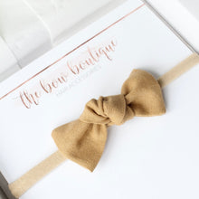 Load image into Gallery viewer, Linen knot bows - 10 Colours