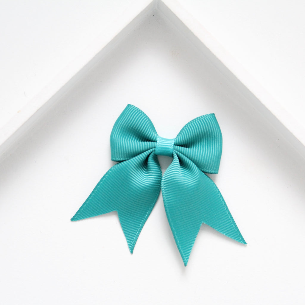 Personalised short tail pinch ribbon | 34 colours | Clip or bobble