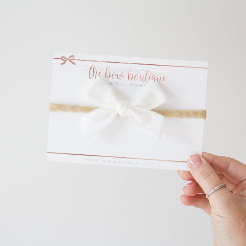 Velvet ribbon bows | 14 colours | Clip or headband
