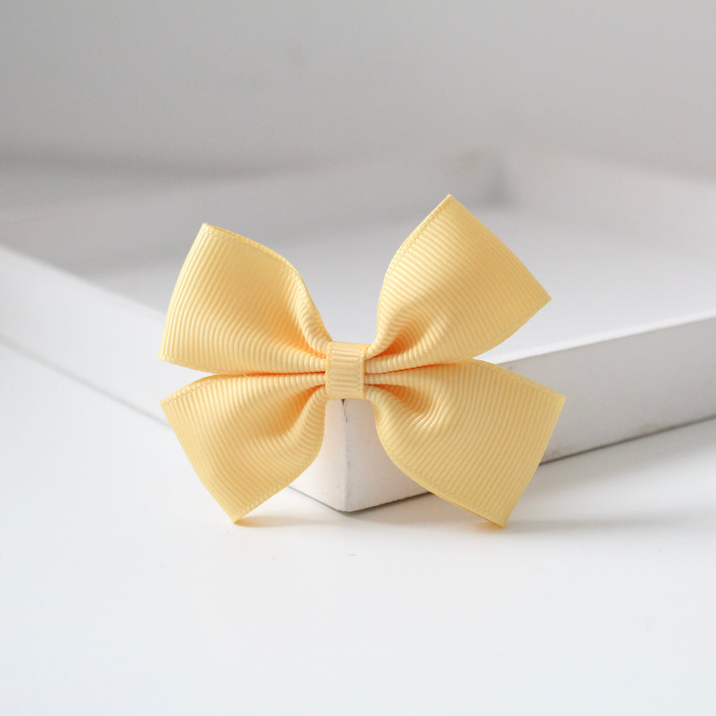 Double pinch ribbon bows | 32 colours | Clip or bobble