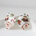 Traditional christmas scalloped bow | Clip or headband
