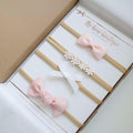 Pink & white set | Clip or headbands | Option to personalise