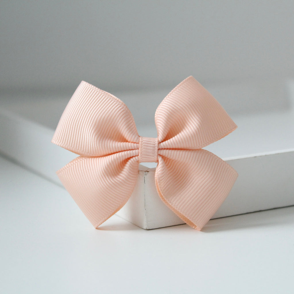 Double pinch ribbon bows | 32 colours | Clip or bobble