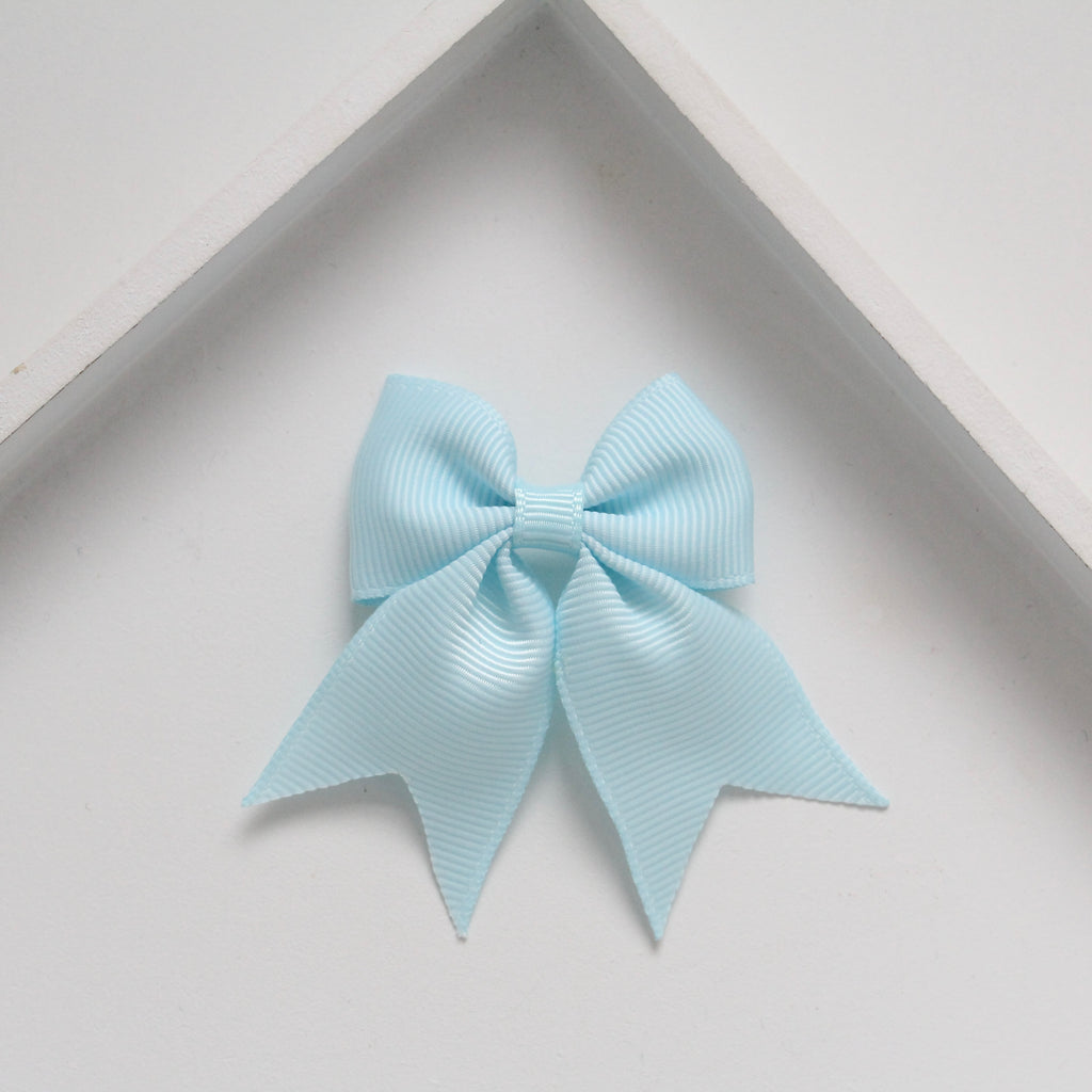 Personalised short tail pinch ribbon | 34 colours | Clip or bobble