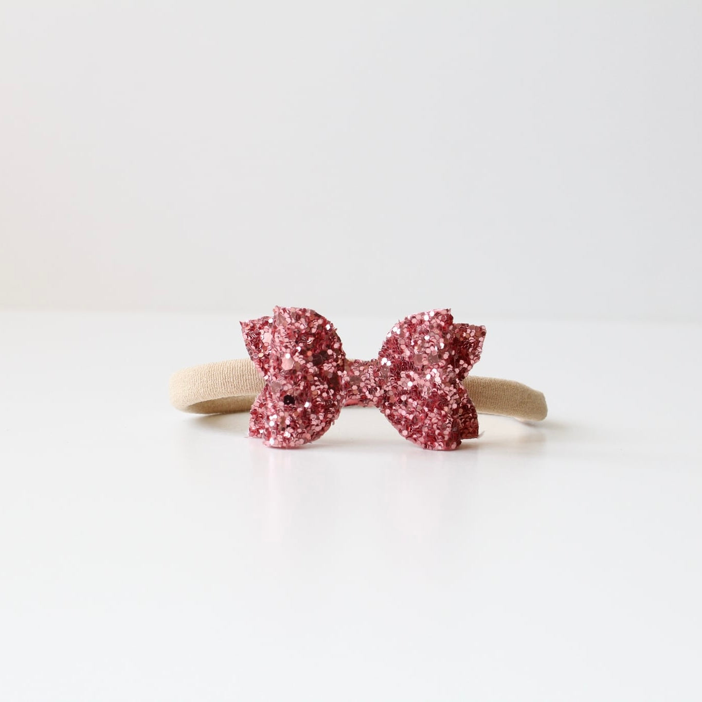 Mini deluxe glitter bows | 22 Colours | Clip, headband or bobble