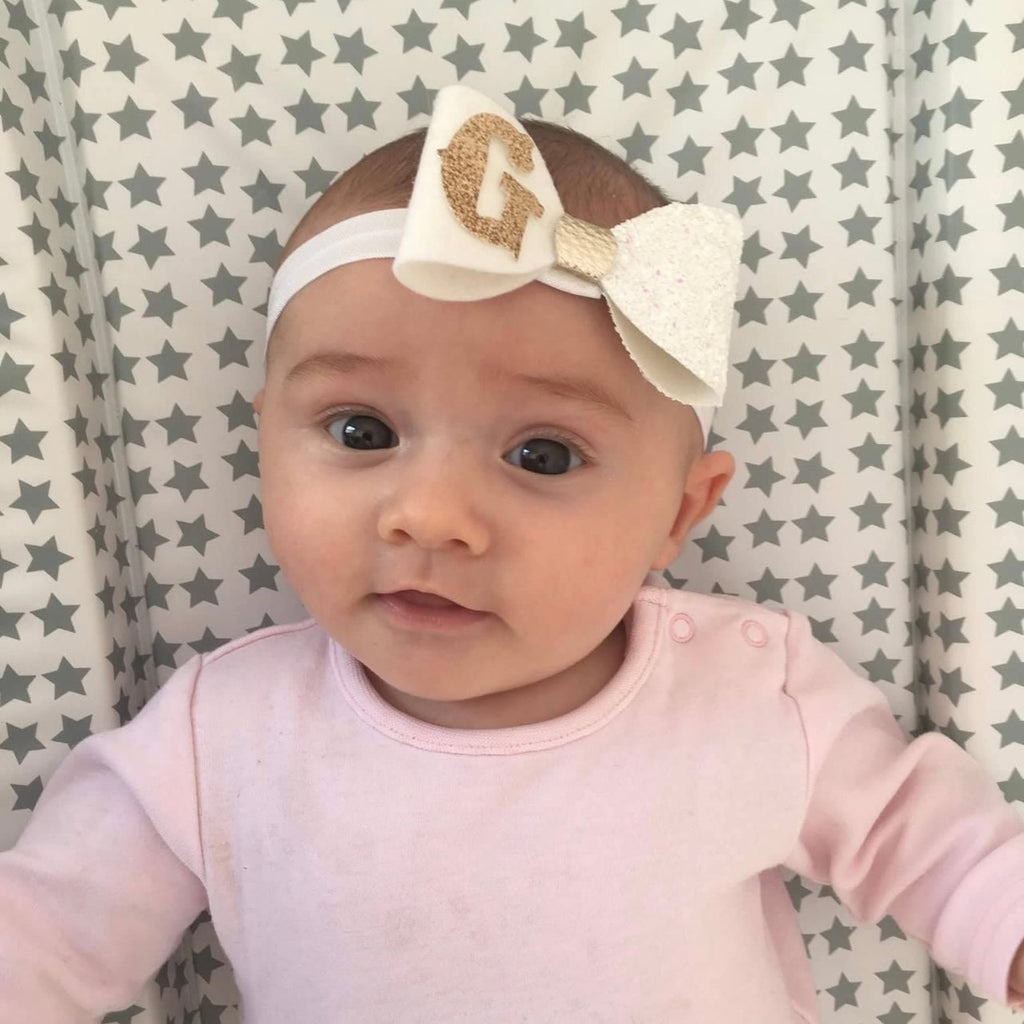 Personalised bows | 10 colours | Clip or headband