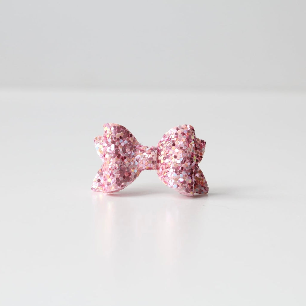 Petite deluxe glitter bows | 22 Colours | Clip, headband or bobble