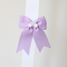 Load image into Gallery viewer, Rainbow long tail pinch bows