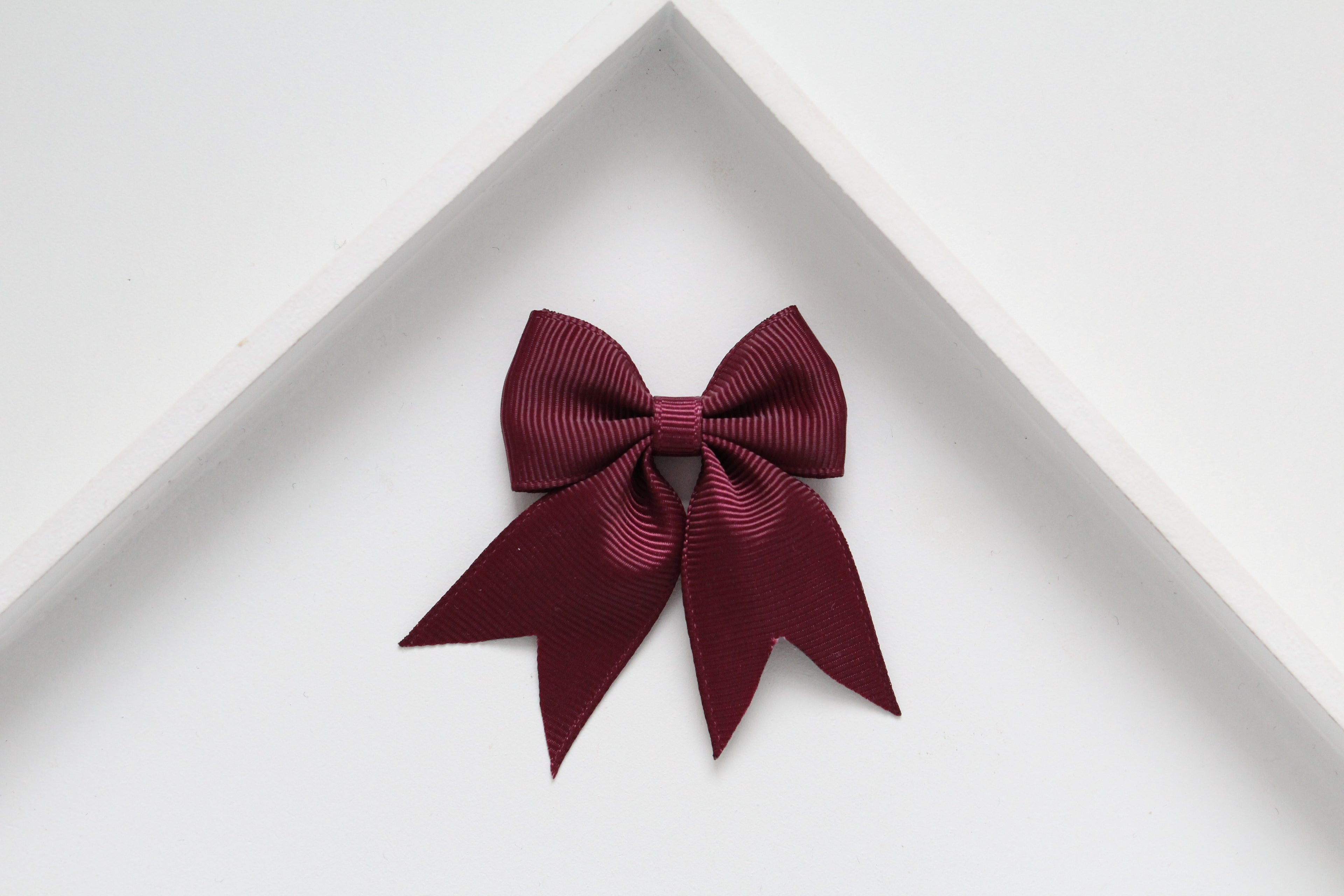 Personalised short tail pinch ribbon clip & bobbles | 34 colours