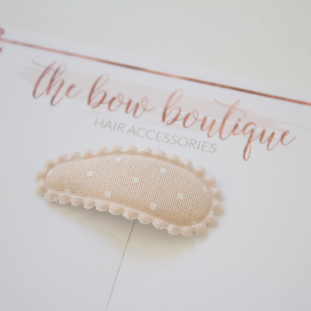 My first embroidered snappy clips