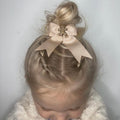 Gingerbread man ribbon bow | Clip or headband