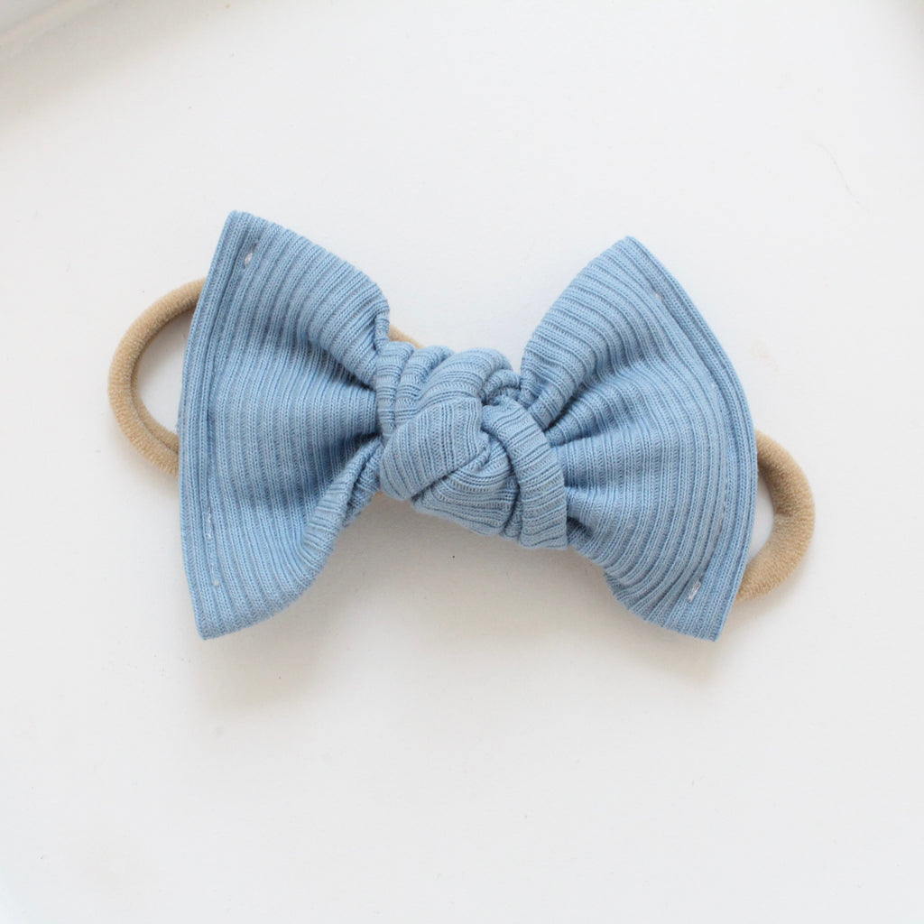Large jersey ribbed knot bows | 20 Colours