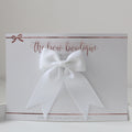 White ribbon bow | Clip or bobble