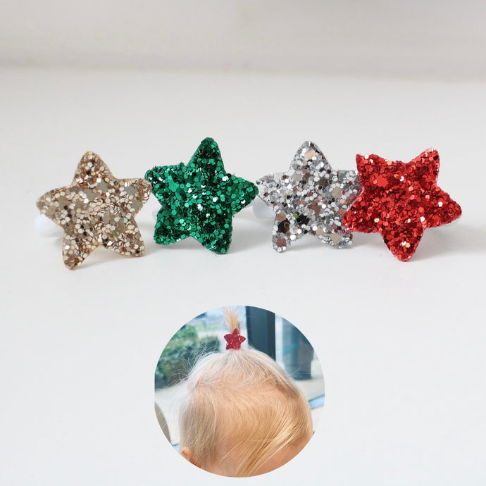 My first Christmas glitter star bobbles