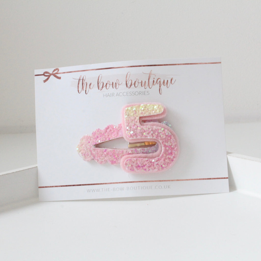 Birthday snappy clip | Pastel rainbow