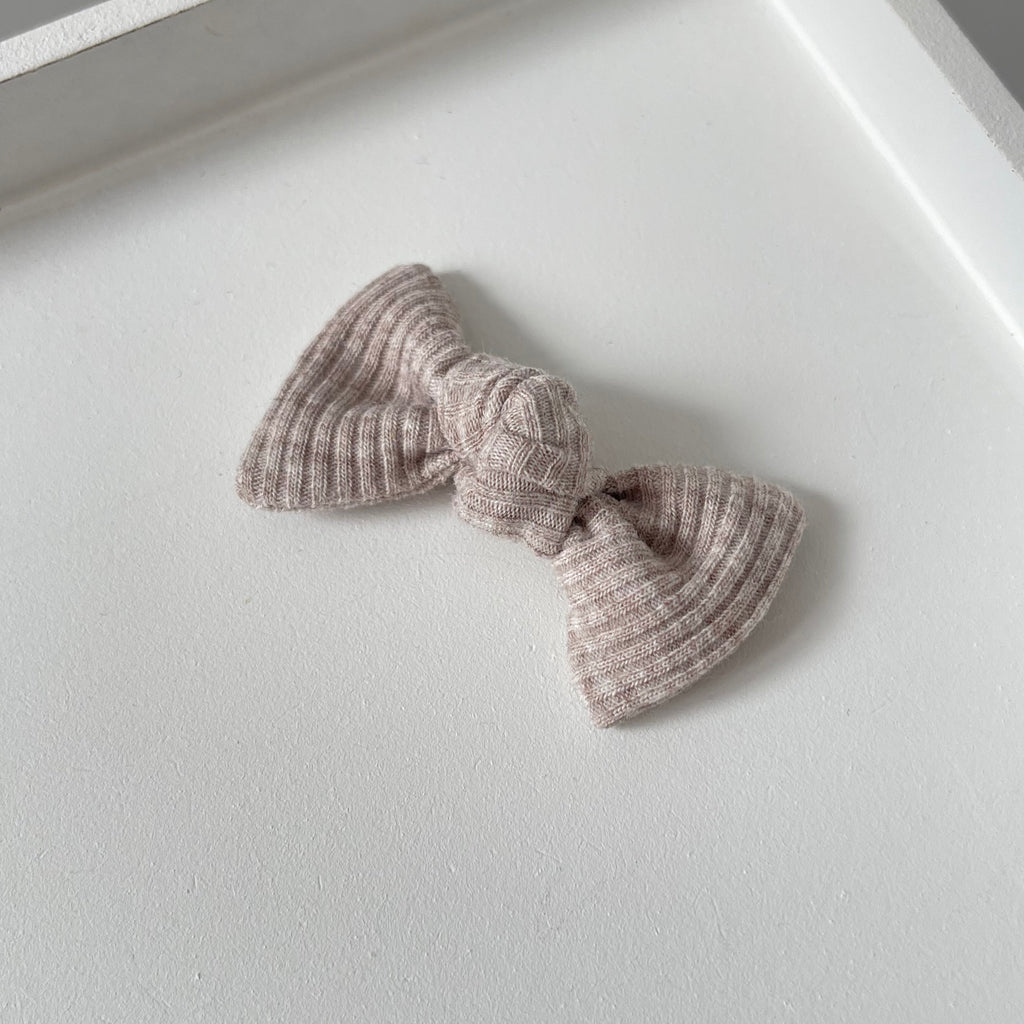 Petite jersey ribbed knot bows | 20 Colours | Clip, headband or bobble