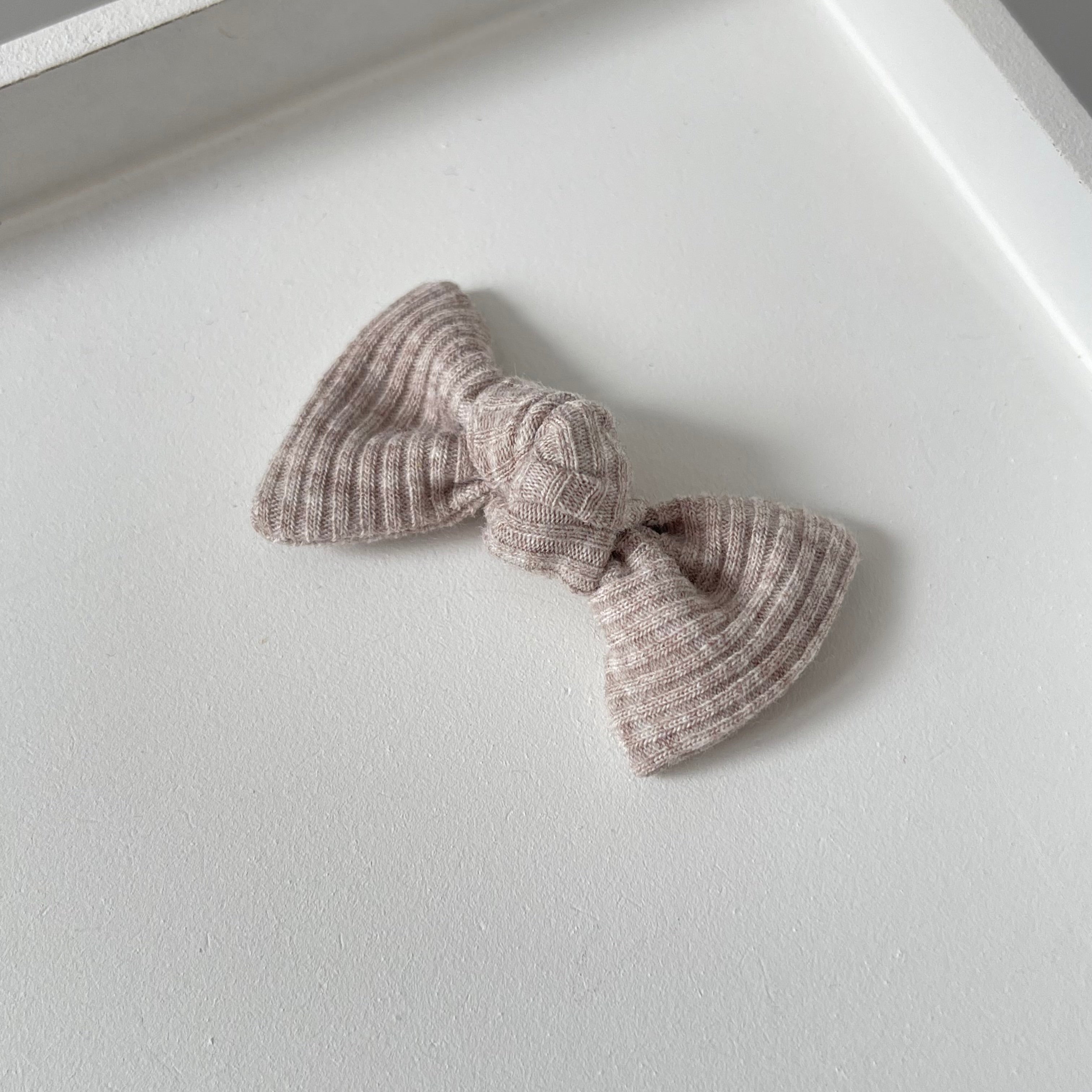 Petite jersey ribbed knot bows | 20 Colours | Clip, headband or bobble