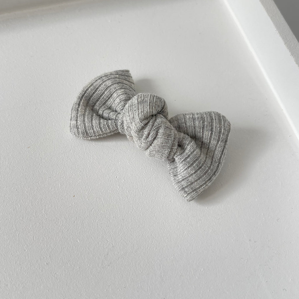 Petite jersey ribbed knot bows | 20 Colours | Clip, headband or bobble