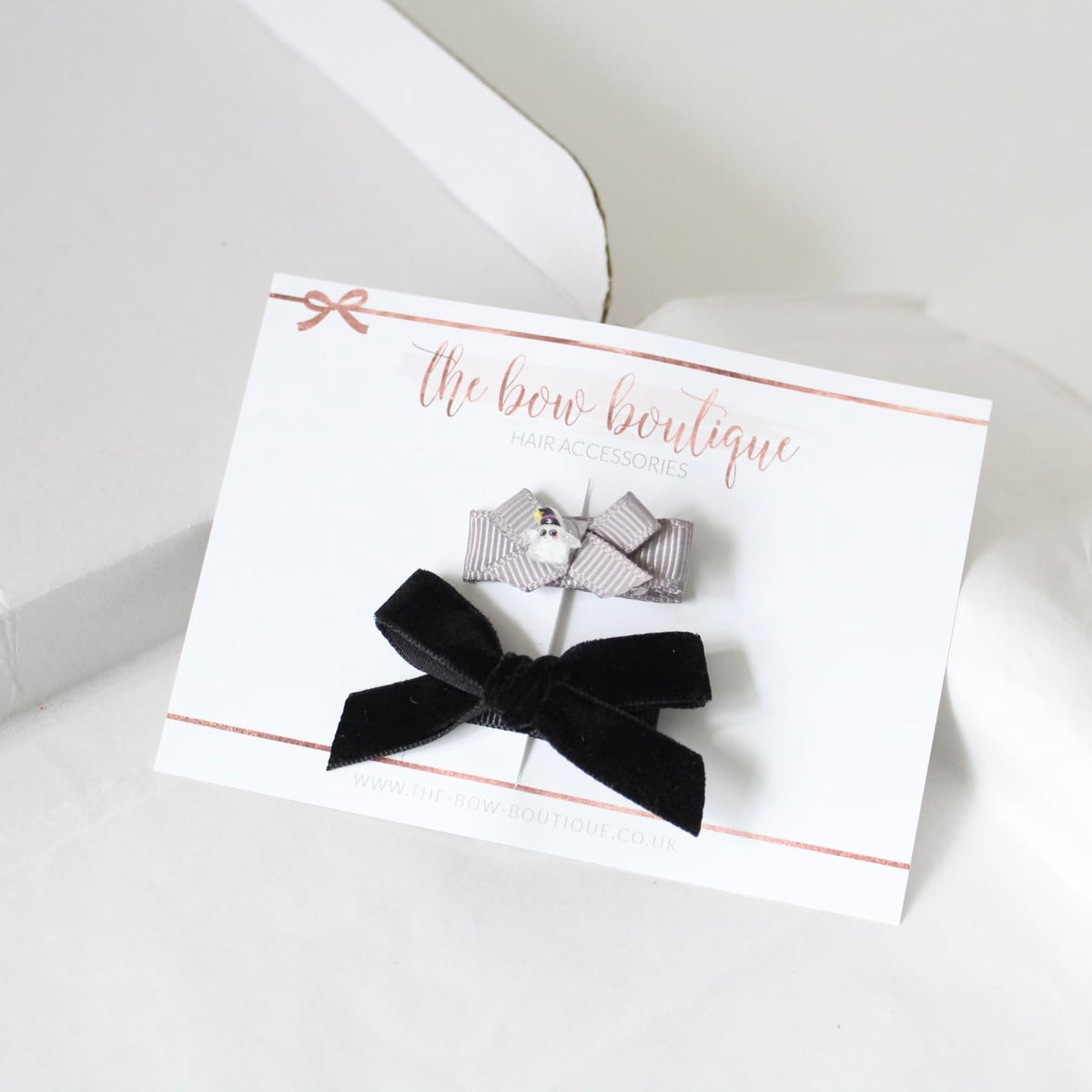 My first halloween clip set of 2 bow clips
