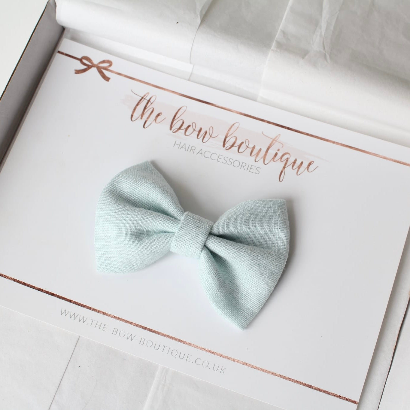 Cottage linen bow | 3 Sizes | 13 Colours | Clip, headband or bobble