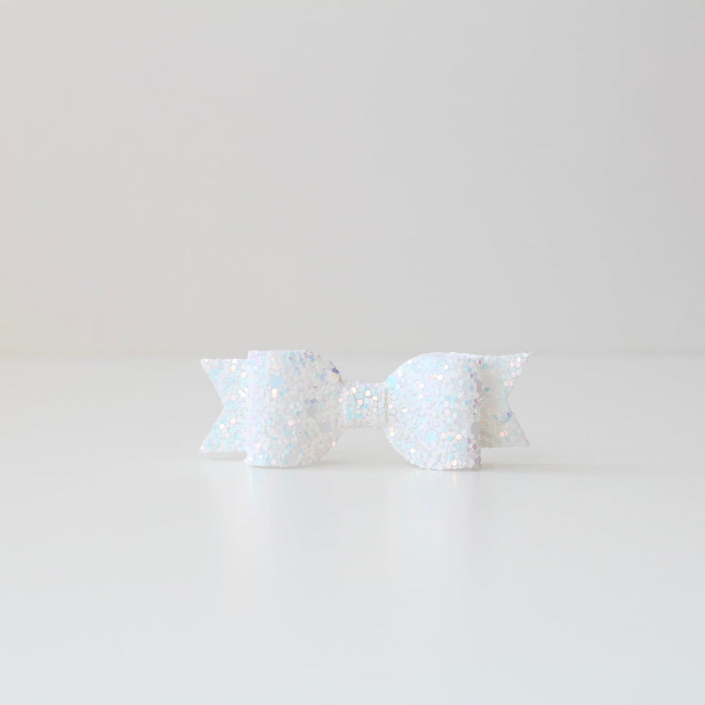Small glitter bows | 22 Colours | Clip or headband