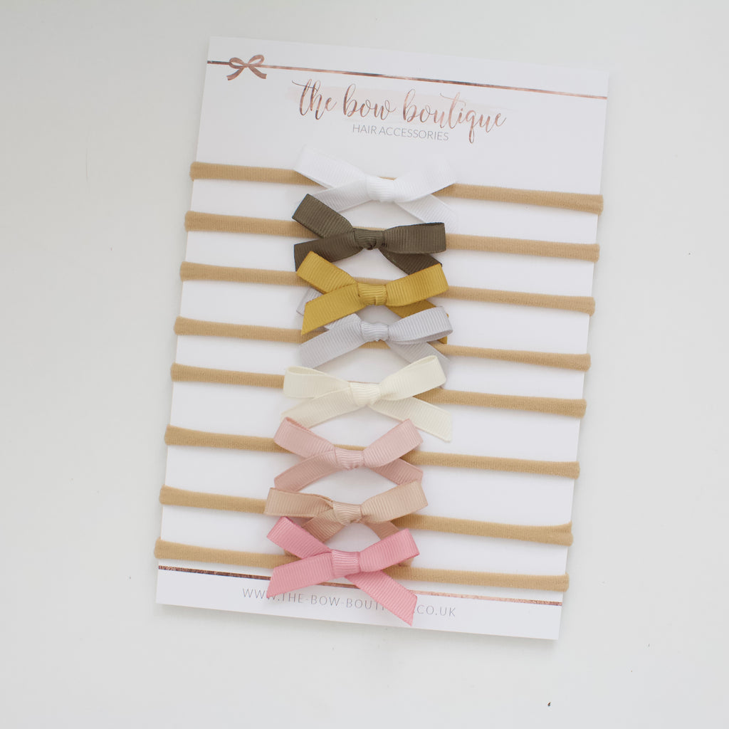 Hand tied ribbon bow headbands | 41 Colours