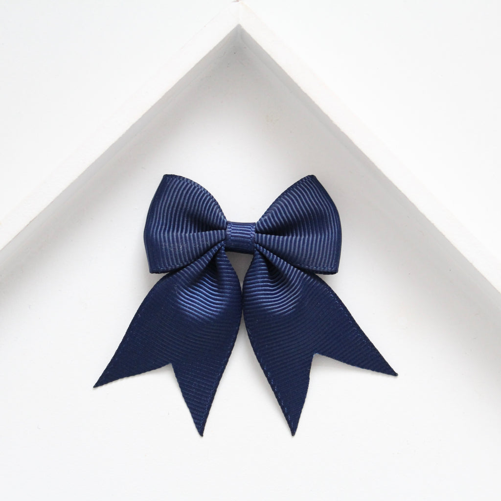 Personalised short tail pinch ribbon | 34 colours | Clip or bobble